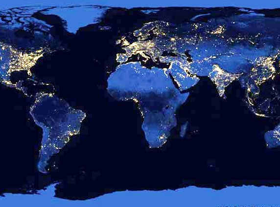 NASA Satellite Recreates Van Gogh's 'Starry Night' ..!