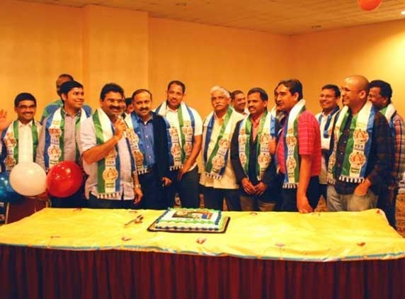 YSR fans celebrates Kovur Victory in New Jersey