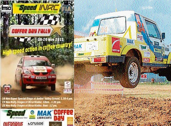 Yesterday F1, Today Coffee day Rally, racing high on fans