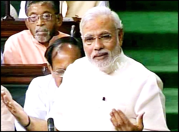 Modi compliments, Congress protests