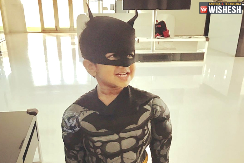 Allu Ayaan Turns Batman On Halloween