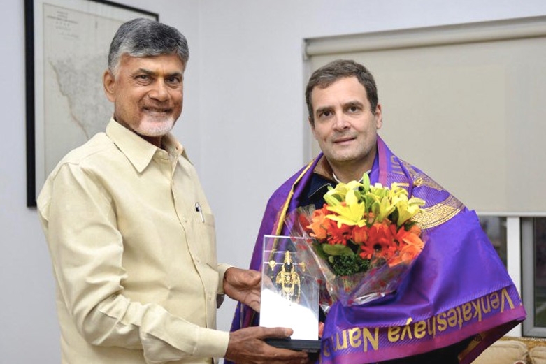 Babu Meets Rahul Gandhi For Anti-BJP Front