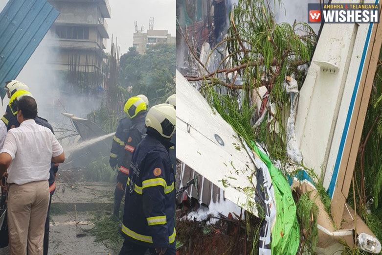 Chartered Plane Crashes In Mumbai's Ghatkopar