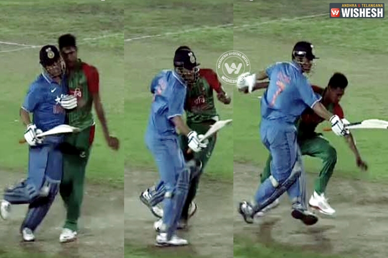Dhoni fined 75% of match fee for on-field collision