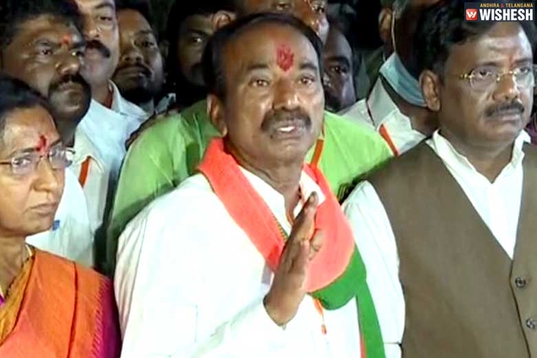 Etala Calls Huzurabad Victory A Tight Slap For KCR