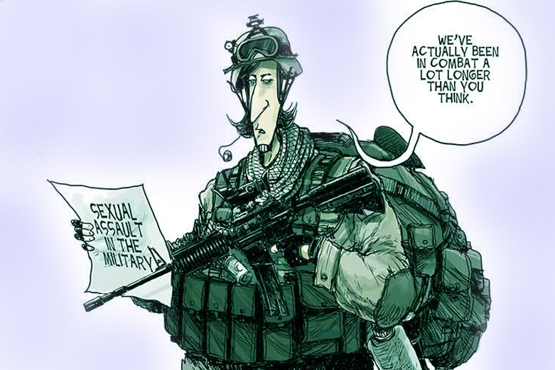 Fairer sex | Military Cartoons | Funny Cartoons