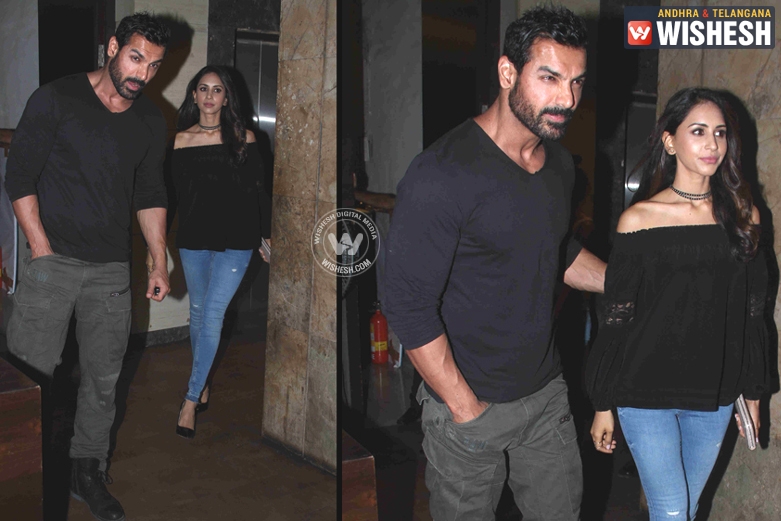 John Abraham With Wife Priya Attended Dishoom’s Screening Along With Other Top Stars