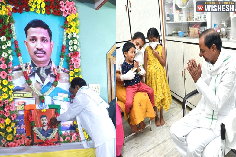 KCR Keeps His Promise For Colonel Santosh Babu's Family