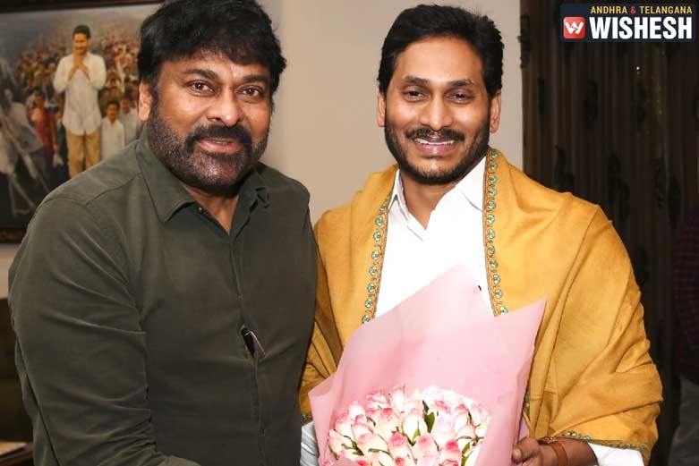 Megastar interacts with media after YS Jagan's Meeting