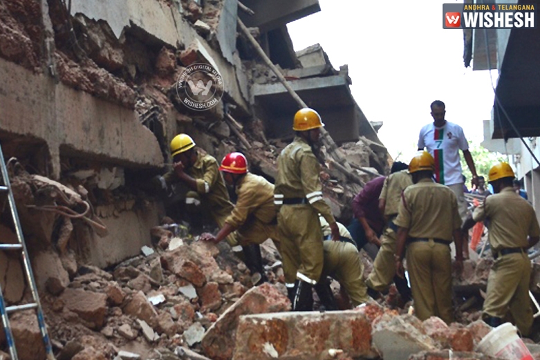 School Building Collapses in Hyderabad; 2 Killed & 7 Injured