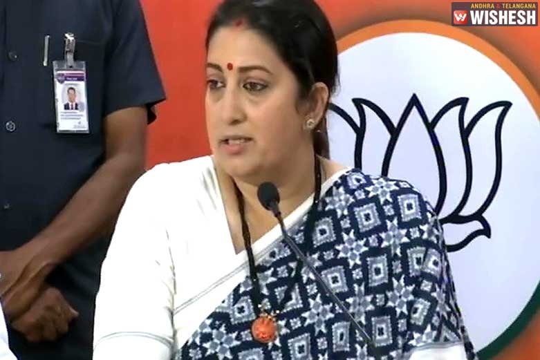 TRS and AIMIM into an Unholy Alliance says, Smriti Irani