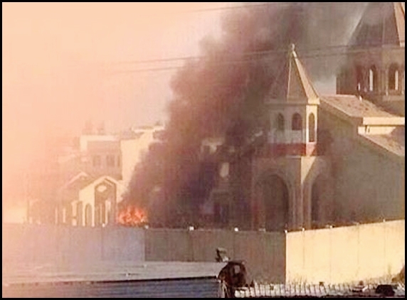 1800 year old church burnt by ISIS