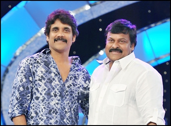 Chiru as guest in Nag&#039;s show