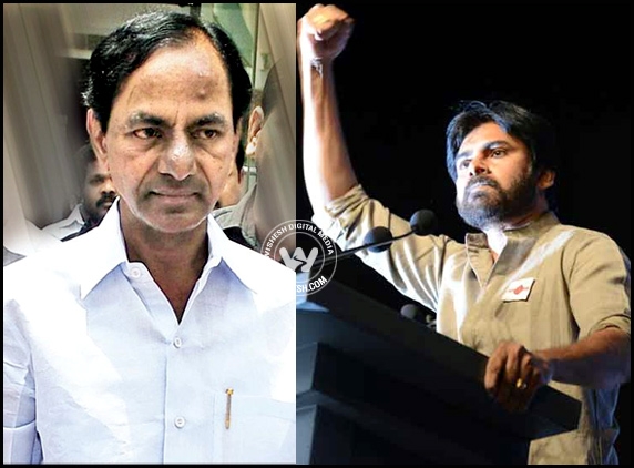 War of words between KCR and PK