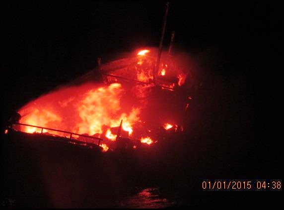 Pakistan's boat blows itself