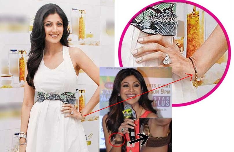 Shilpa Shetty wears Mangala Sutra on her Wrist