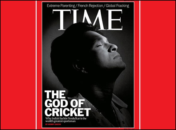 Sachin Tendulkar&#039;s photo on Time cover page