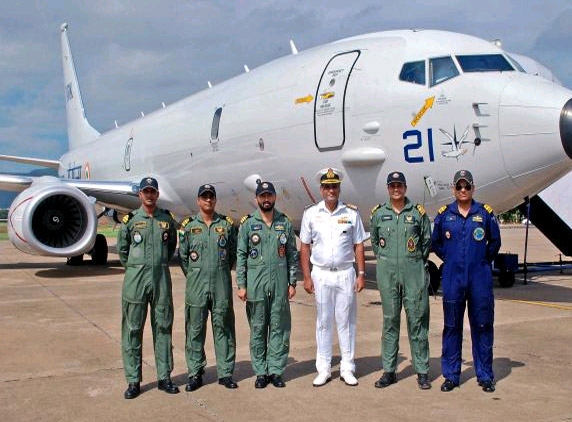 P-81 lands on INS Dega at Vizag