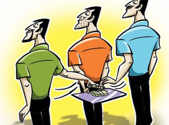 One year RI for accepting bribe