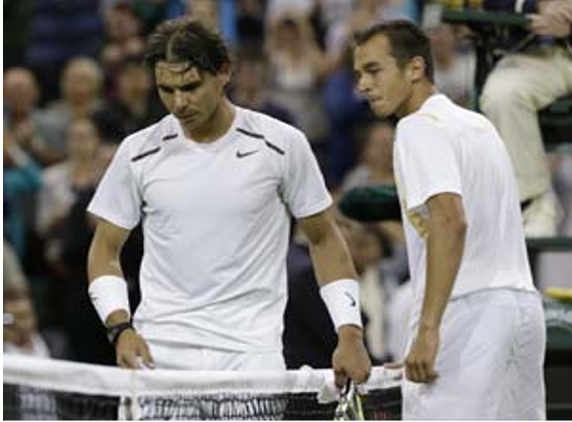 Nadal's record bow-out, fans distorted