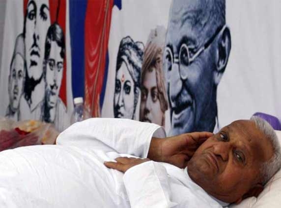 Anna Hazare to fast-unto-death from tomorrow
